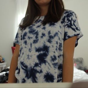 Blue Tie Dye Tee-Aeropostale